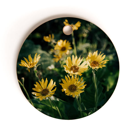 Hannah Kemp Balsamorhiza Sagittata Cutting Board Round
