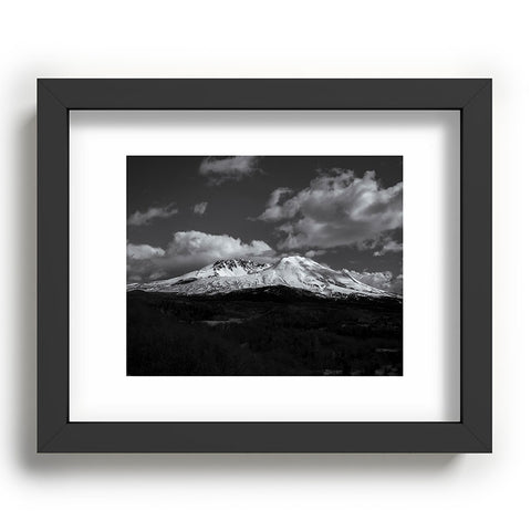 Hannah Kemp Black and White Mt St Helens Recessed Framing Rectangle