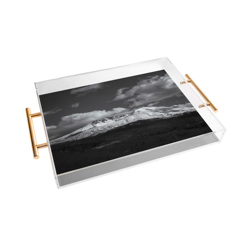 Hannah Kemp Black and White Mt St Helens Acrylic Tray