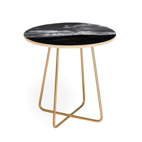 Hannah Kemp Black and White Mt St Helens Round Side Table