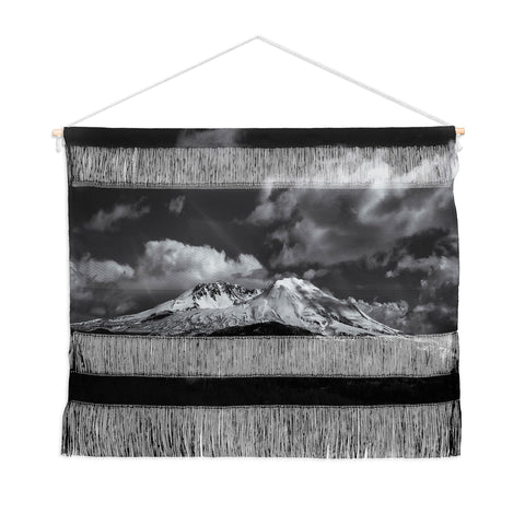 Hannah Kemp Black and White Mt St Helens Wall Hanging Landscape