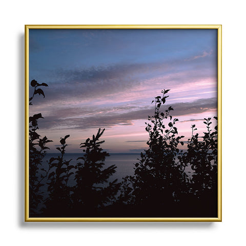 Hannah Kemp Blissful Square Metal Framed Art Print