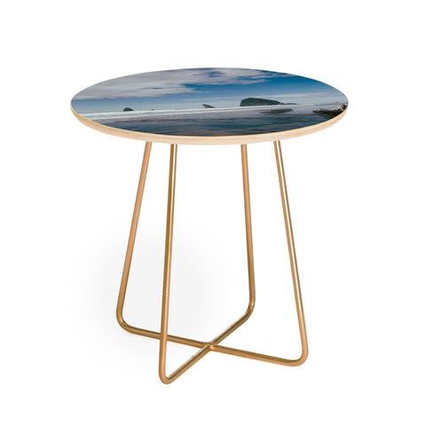 Hannah Kemp Blue Cannon Beach Round Side Table