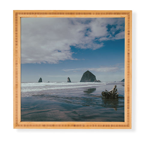 Hannah Kemp Blue Cannon Beach Framed Wall Art