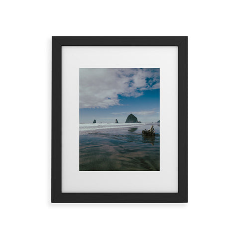 Hannah Kemp Blue Cannon Beach Framed Art Print