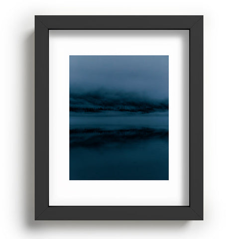Hannah Kemp Blue Hour Lake Reflection Recessed Framing Rectangle