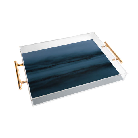 Hannah Kemp Blue Hour Lake Reflection Acrylic Tray