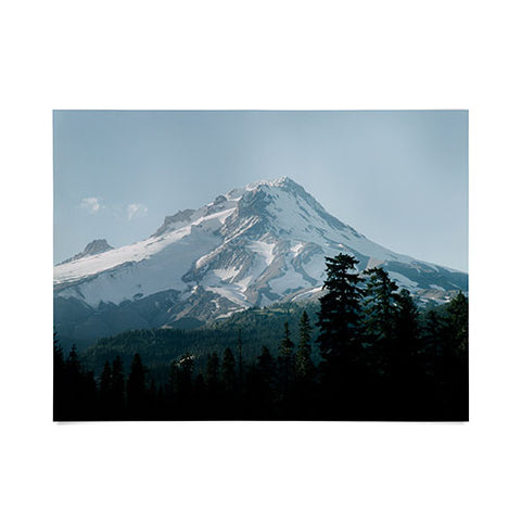 Hannah Kemp Blue Mount Hood Poster