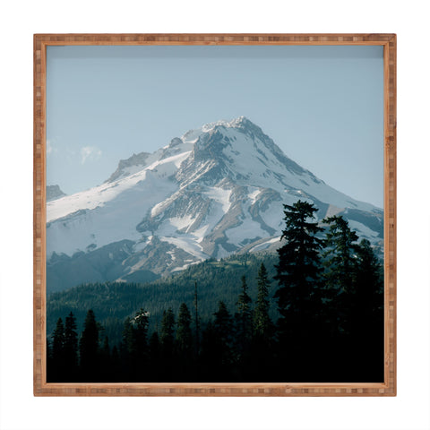 Hannah Kemp Blue Mount Hood Square Tray