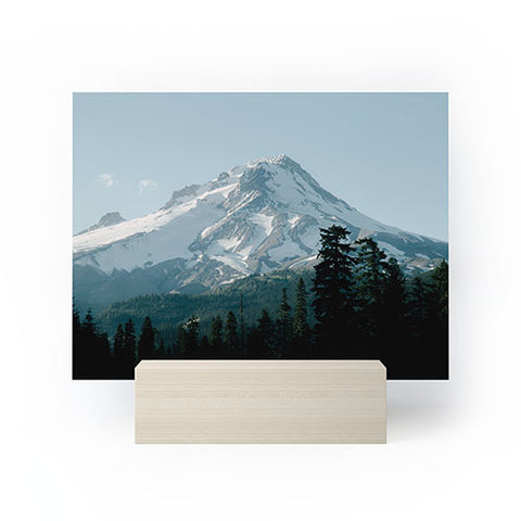 Hannah Kemp Blue Mount Hood Mini Art Print