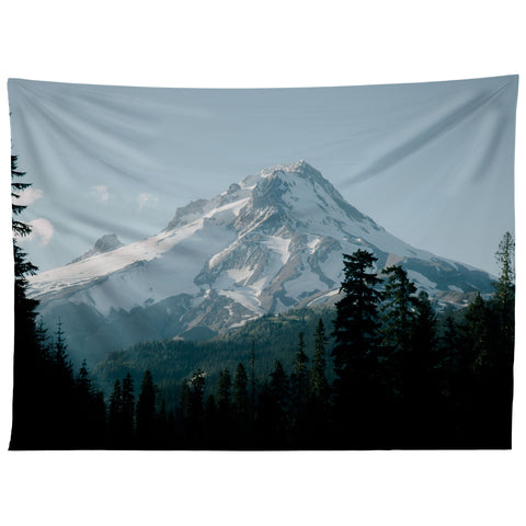 Hannah Kemp Blue Mount Hood Tapestry
