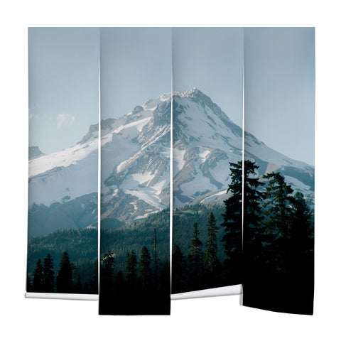 Hannah Kemp Blue Mount Hood Wall Mural