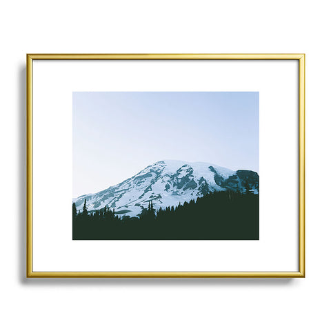 Hannah Kemp Blue Rainier Metal Framed Art Print