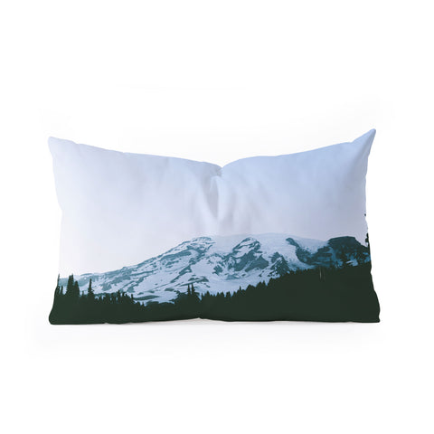 Hannah Kemp Blue Rainier Oblong Throw Pillow