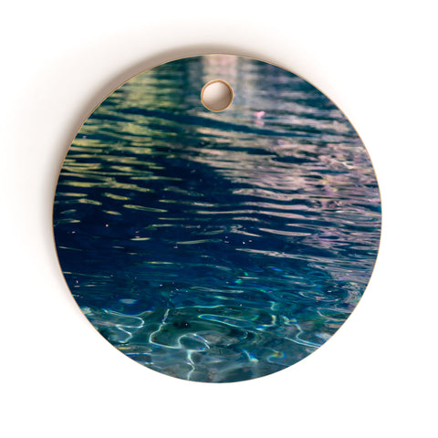Hannah Kemp Blue Water Cutting Board Round