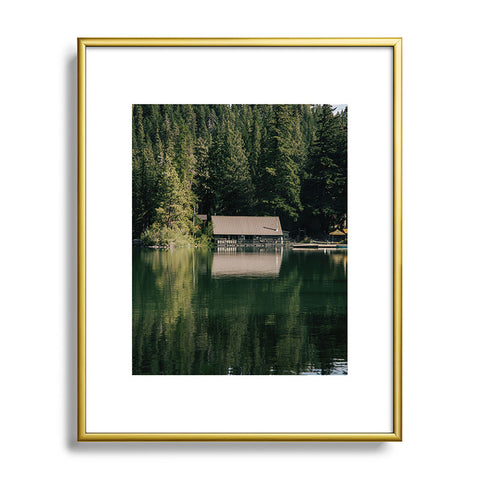 Hannah Kemp Boathouse Metal Framed Art Print