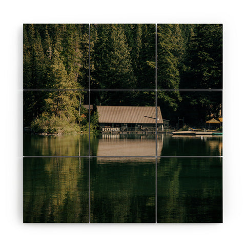 Hannah Kemp Boathouse Wood Wall Mural