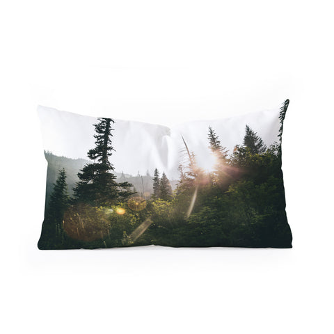 Hannah Kemp Bright Forest Oblong Throw Pillow