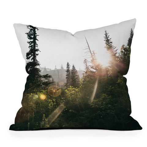 Hannah Kemp Bright Forest Outdoor Throw Pillow