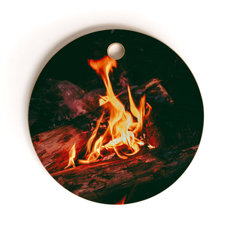 Hannah Kemp Campfire Cutting Board Round