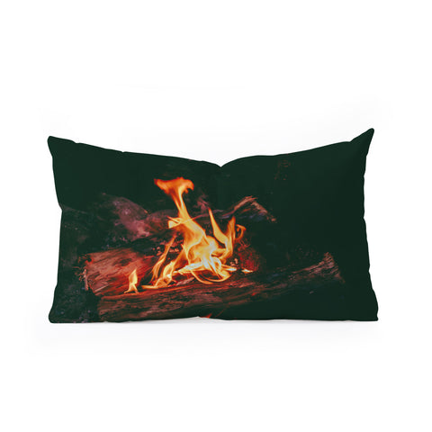 Hannah Kemp Campfire Oblong Throw Pillow