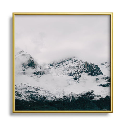 Hannah Kemp Canadian Rockies Square Metal Framed Art Print