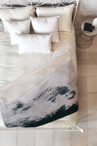 Hannah Kemp Canadian Rockies Fleece Throw Blanket