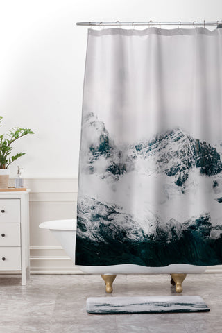 Hannah Kemp Canadian Rockies Shower Curtain And Mat