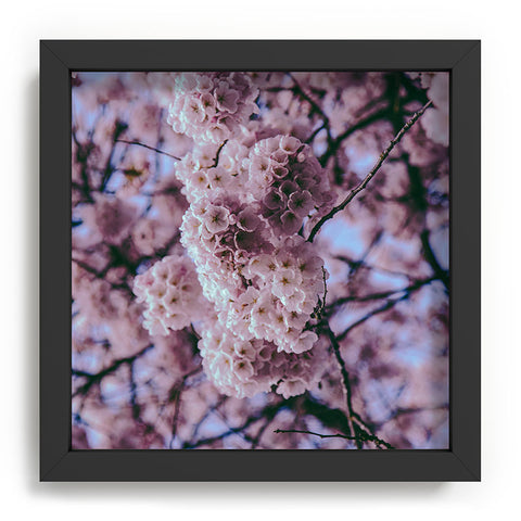 Hannah Kemp Cherry Blossoms Photo Recessed Framing Square