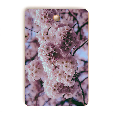 Hannah Kemp Cherry Blossoms Photo Cutting Board Rectangle