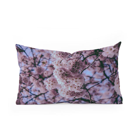 Hannah Kemp Cherry Blossoms Photo Oblong Throw Pillow