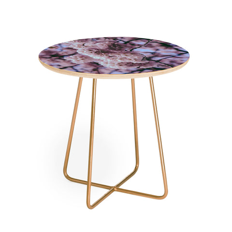 Hannah Kemp Cherry Blossoms Photo Round Side Table