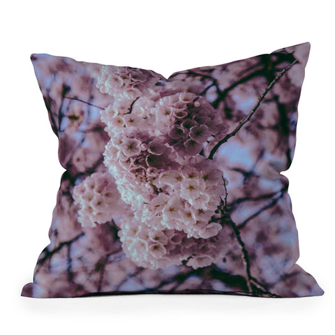 Hannah Kemp Cherry Blossoms Photo Throw Pillow