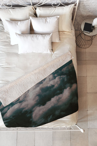 Hannah Kemp Cloudy Memories Fleece Throw Blanket