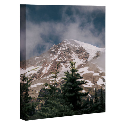 Hannah Kemp Cloudy Rainier Art Canvas