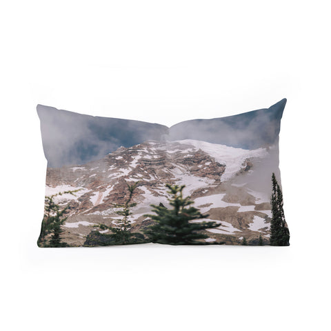 Hannah Kemp Cloudy Rainier Oblong Throw Pillow