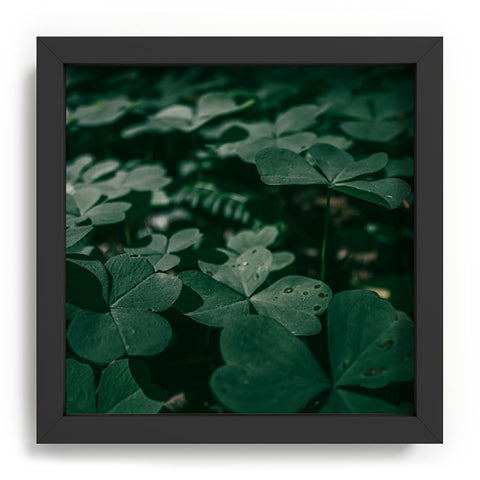 Hannah Kemp Clovers Nature Photo Recessed Framing Square