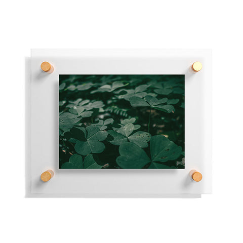 Hannah Kemp Clovers Nature Photo Floating Acrylic Print