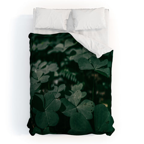 Hannah Kemp Clovers Nature Photo Comforter
