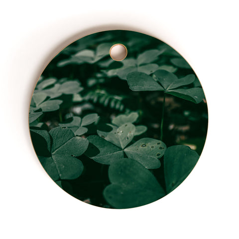 Hannah Kemp Clovers Nature Photo Cutting Board Round