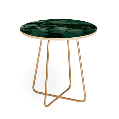 Hannah Kemp Clovers Nature Photo Round Side Table