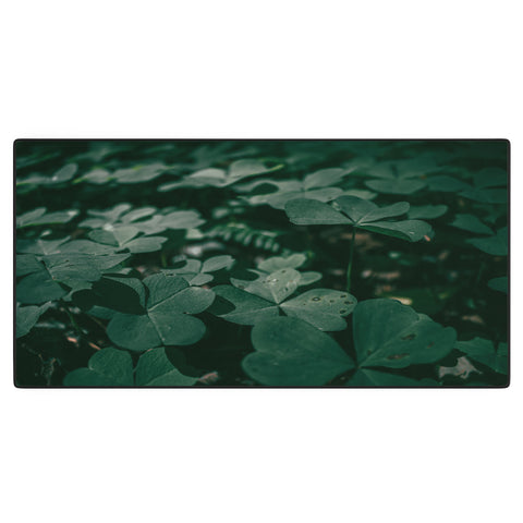 Hannah Kemp Clovers Nature Photo Desk Mat