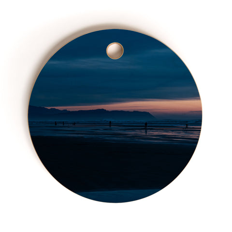 Hannah Kemp Coastal Blue Hour Cutting Board Round