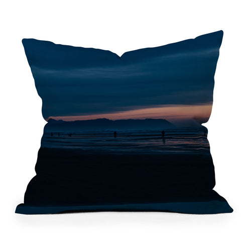 Hannah Kemp Coastal Blue Hour Throw Pillow