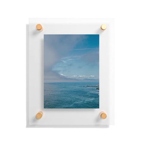 Hannah Kemp Coastal Clouds Moving In Floating Acrylic Print