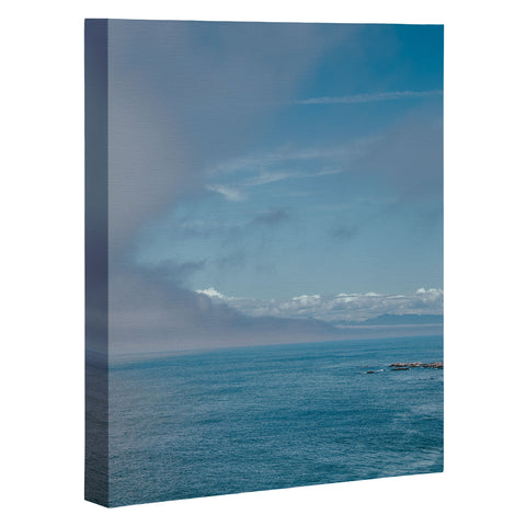 Hannah Kemp Coastal Clouds Moving In Art Canvas