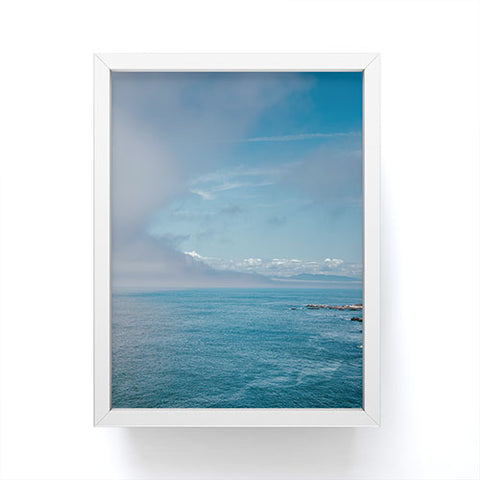 Hannah Kemp Coastal Clouds Moving In Framed Mini Art Print