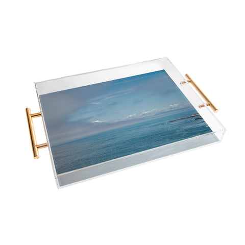 Hannah Kemp Coastal Clouds Moving In Acrylic Tray