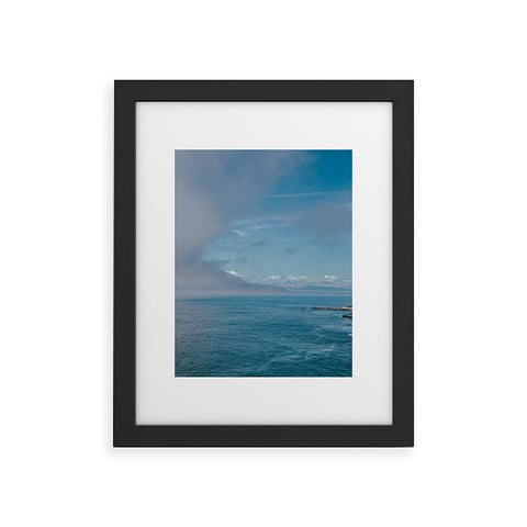 Hannah Kemp Coastal Clouds Moving In Framed Art Print
