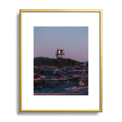 Hannah Kemp Coastal Lookout Metal Framed Art Print